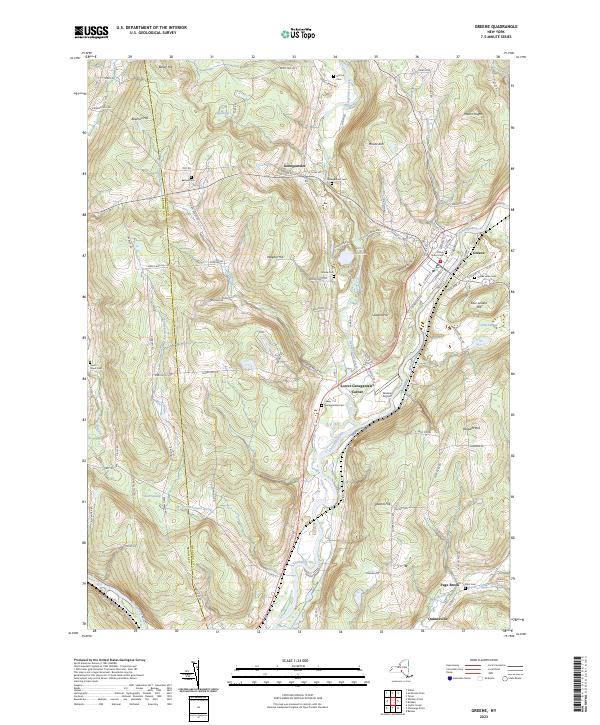 Greene topographic map thumbnail