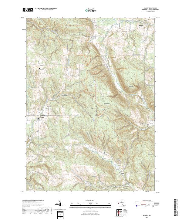 Hamlet topographic map thumbnail