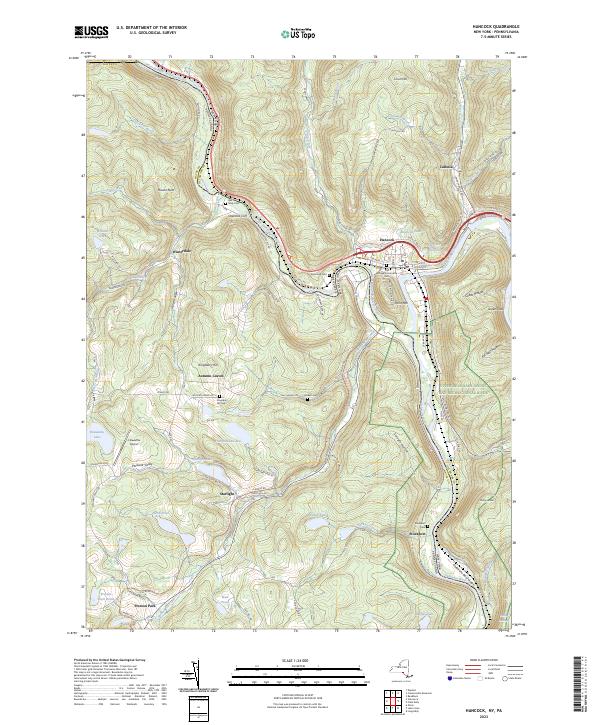 Hancock topographic map thumbnail