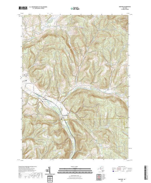 Harford topographic map thumbnail