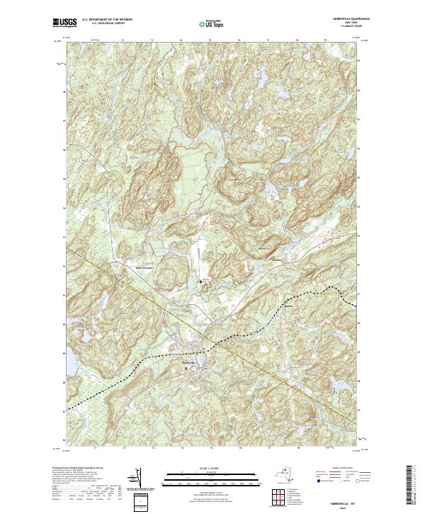 Harrisville topographic map thumbnail