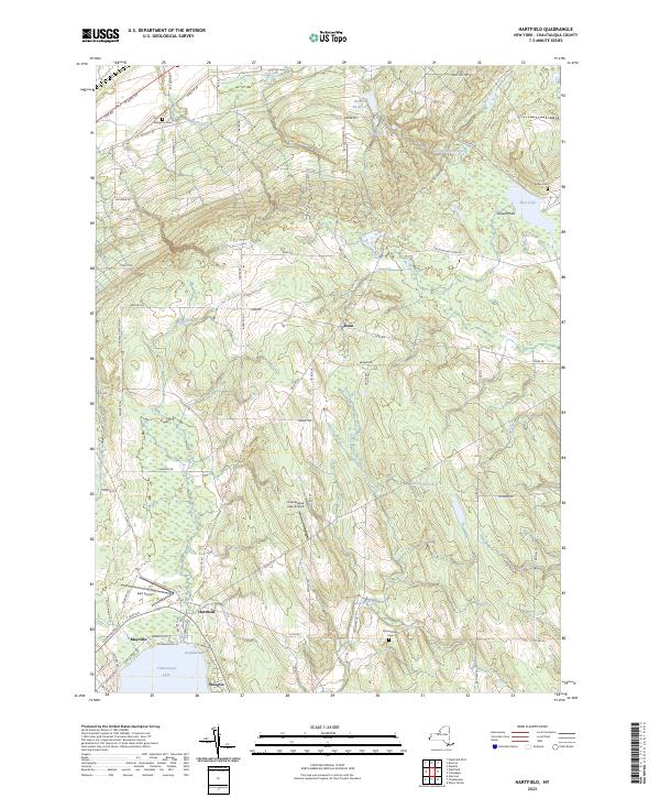 Hartfield topographic map thumbnail