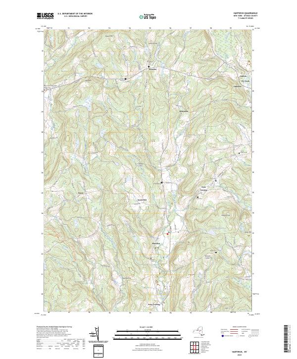 Hartwick topographic map thumbnail