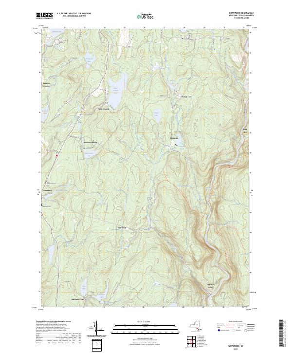 Hartwood topographic map thumbnail