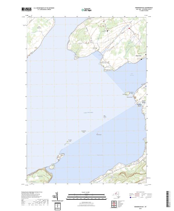 Henderson Bay topographic map thumbnail