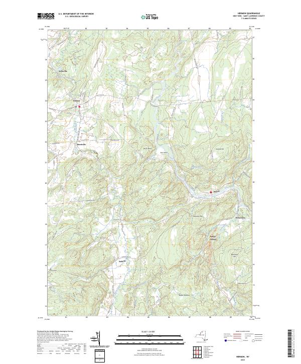 Hermon topographic map thumbnail