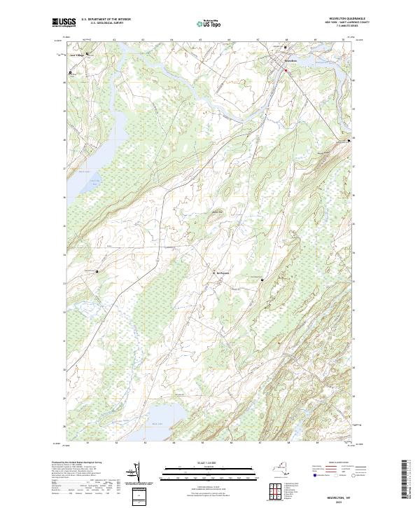 Heuvelton topographic map thumbnail