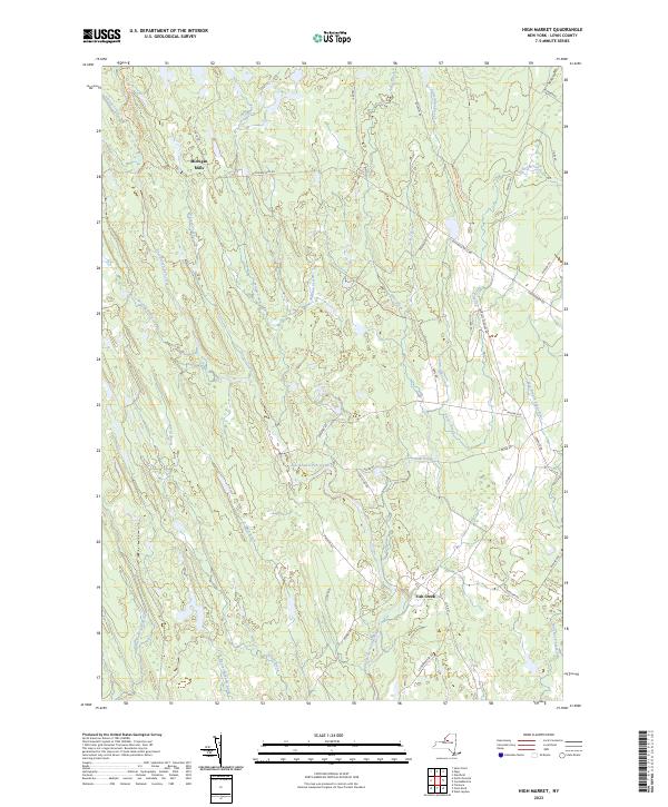 High Market topographic map thumbnail