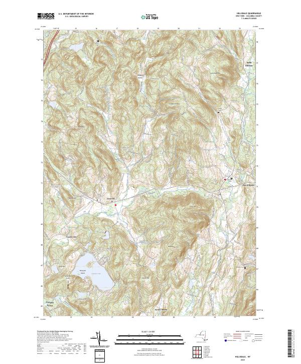 Hillsdale topographic map thumbnail