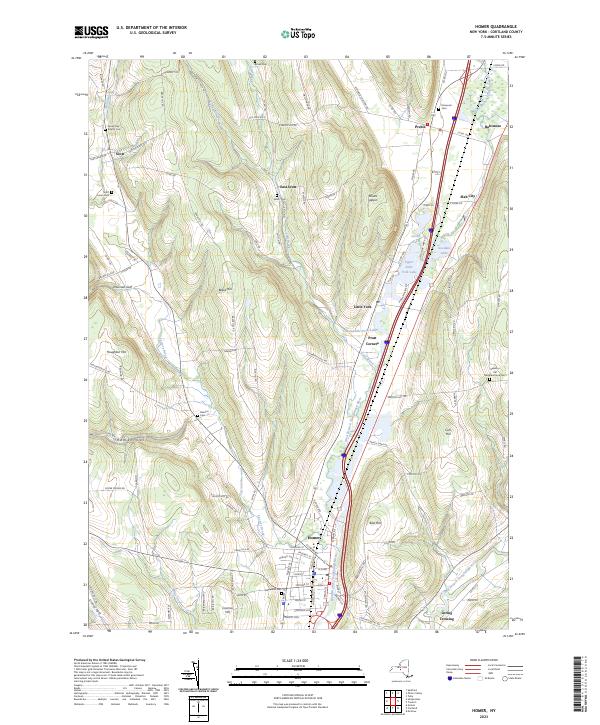Homer topographic map thumbnail