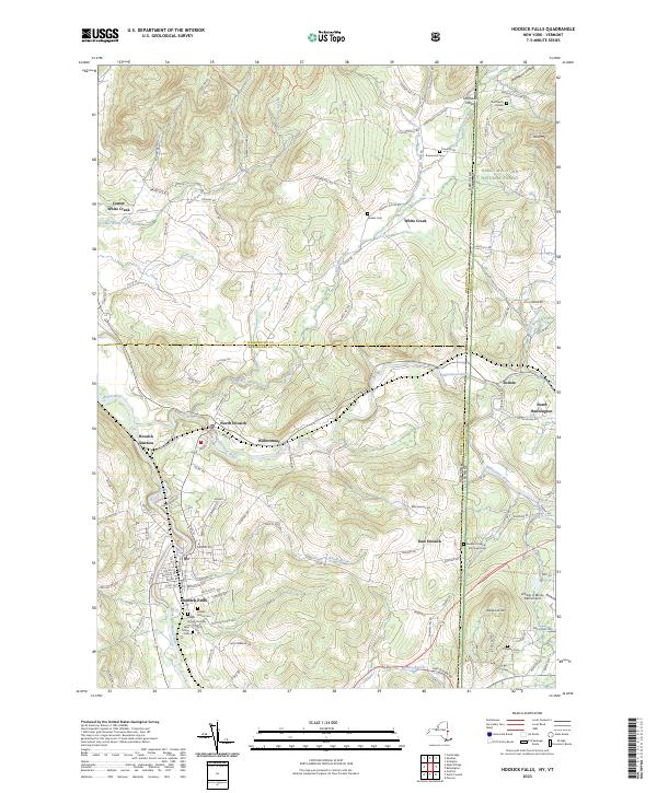 Hoosick Falls topographic map thumbnail