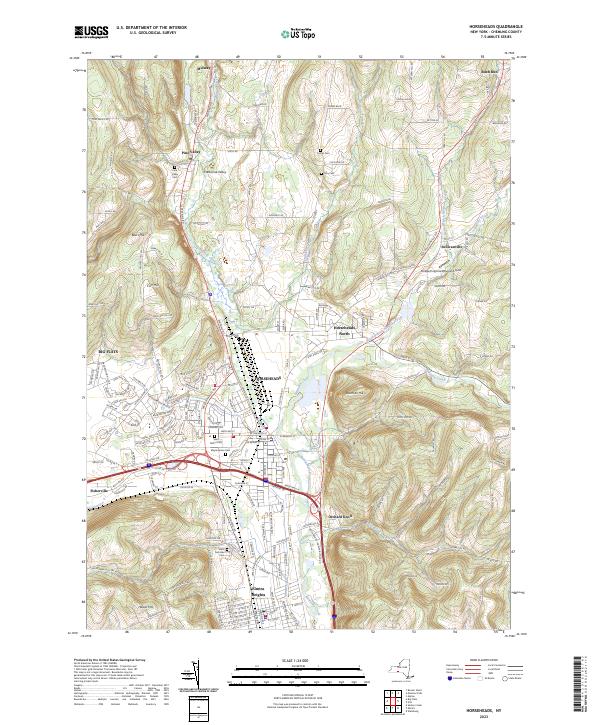 Horseheads topographic map thumbnail