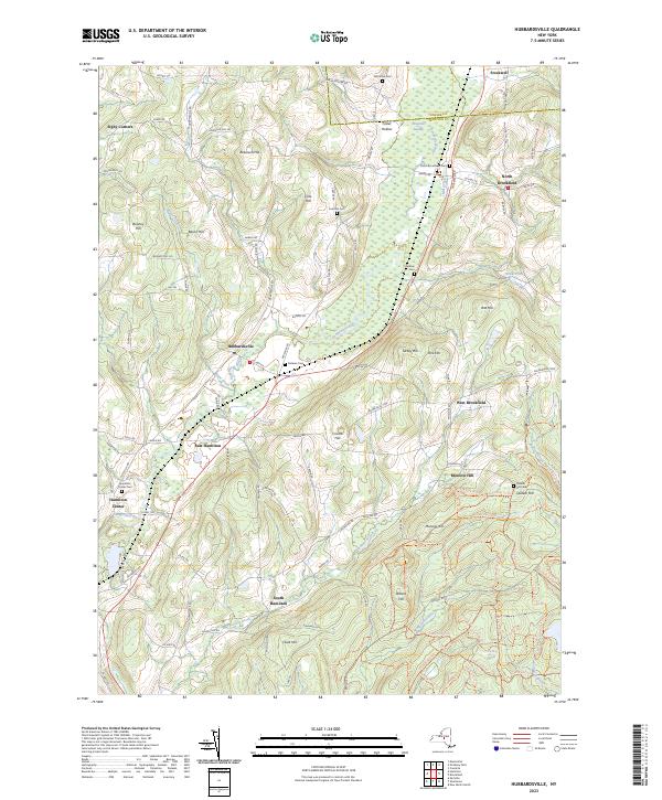Hubbardsville topographic map thumbnail