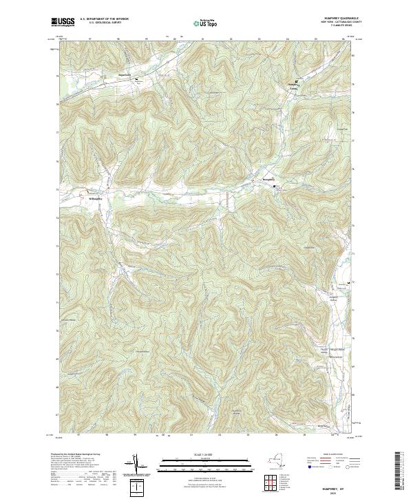 Humphrey topographic map thumbnail
