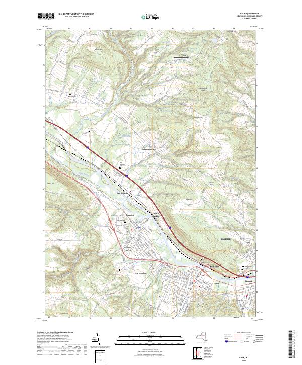 Ilion topographic map thumbnail