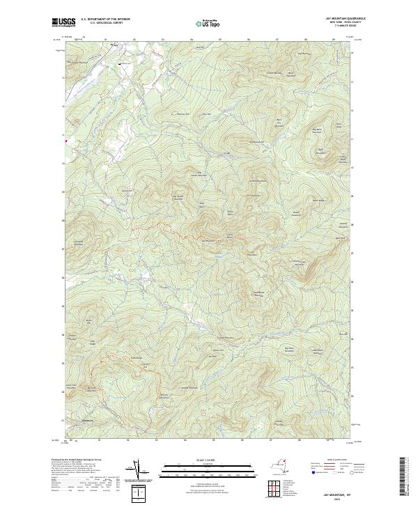Jay Mountain topographic map thumbnail