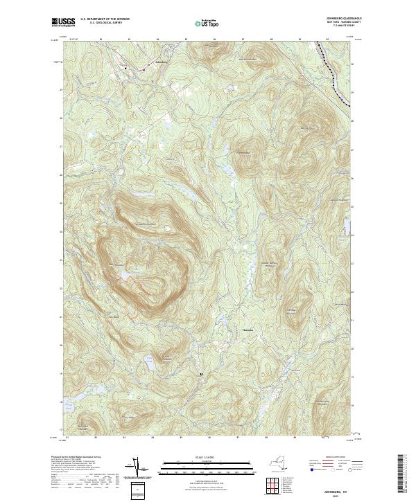 Johnsburg topographic map thumbnail