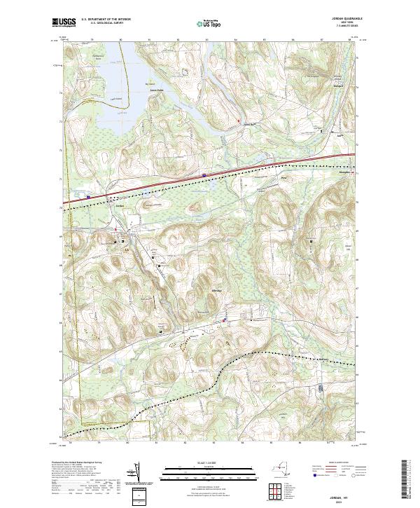 Jordan topographic map thumbnail