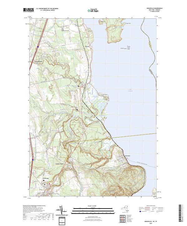 Keeseville topographic map thumbnail