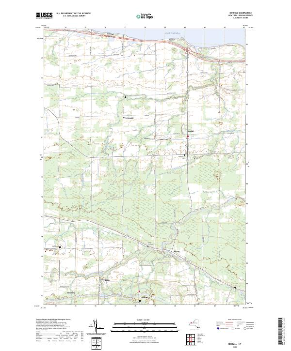 Kendall topographic map thumbnail