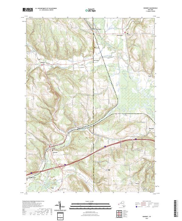 Kennedy topographic map thumbnail