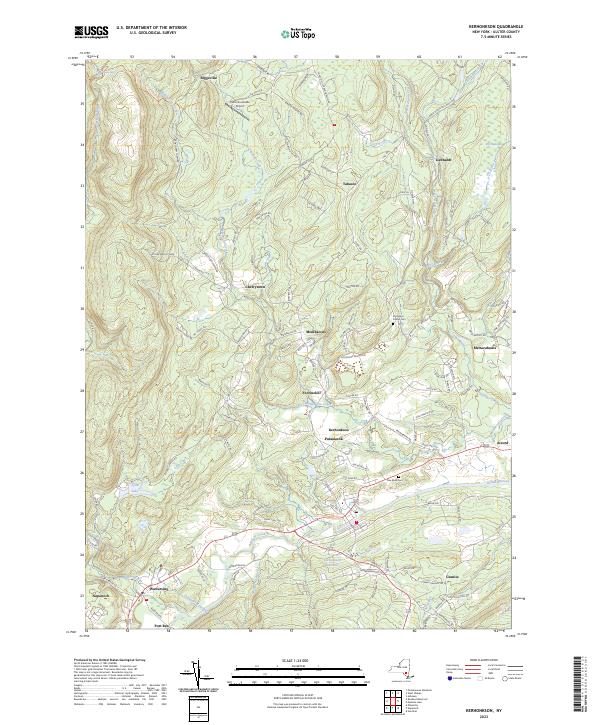 Kerhonkson topographic map thumbnail