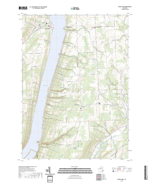 Keuka Park topographic map thumbnail