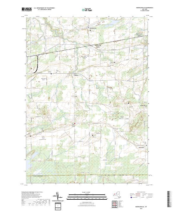 Knowlesville topographic map thumbnail