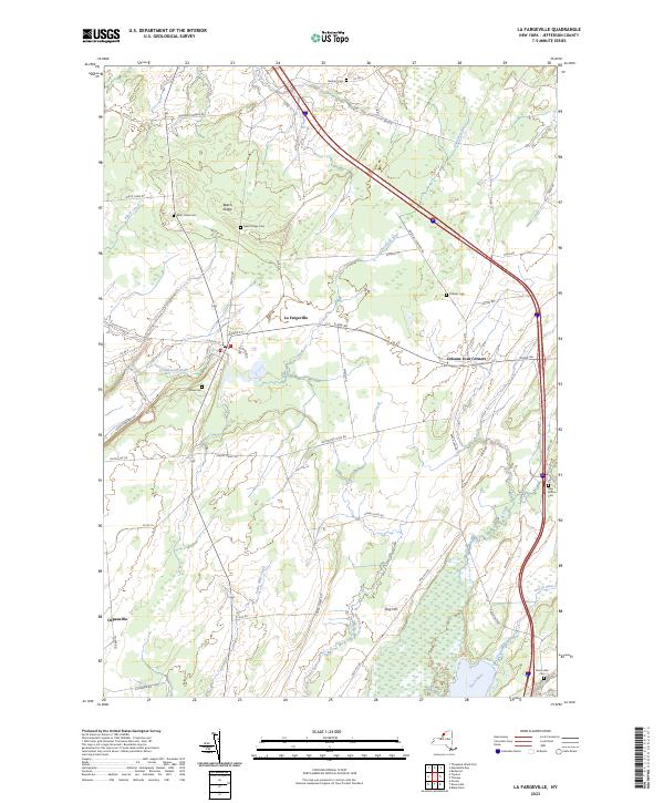 La Fargeville topographic map thumbnail