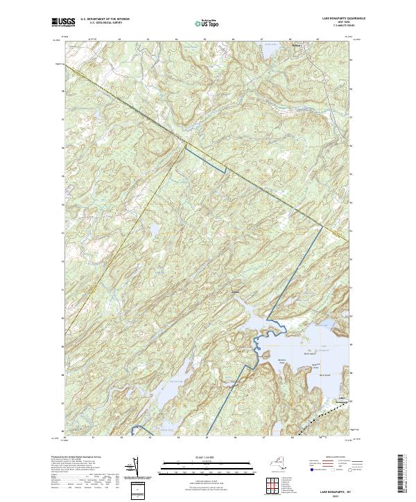 Lake Bonaparte topographic map thumbnail