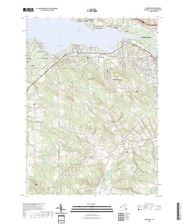Lakewood topographic map thumbnail
