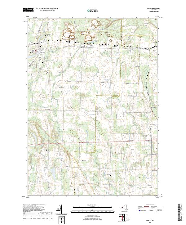 Le Roy topographic map thumbnail