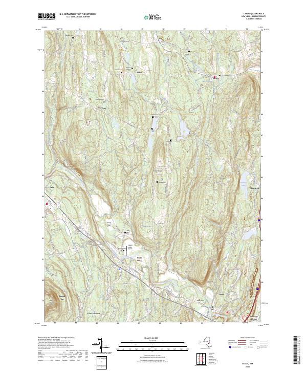 Leeds topographic map thumbnail