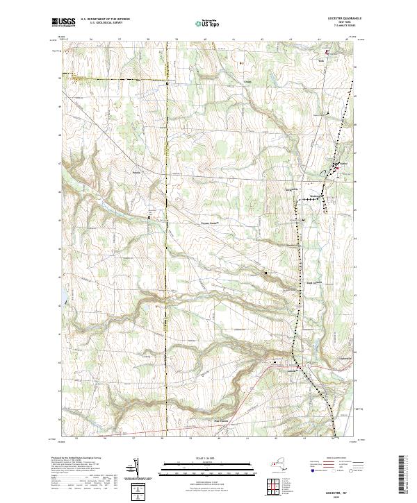 Leicester topographic map thumbnail