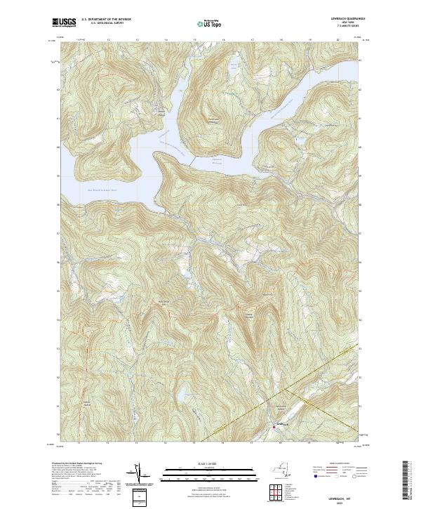 Lewbeach topographic map thumbnail