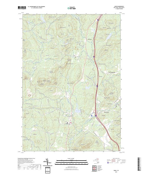 Lewis topographic map thumbnail