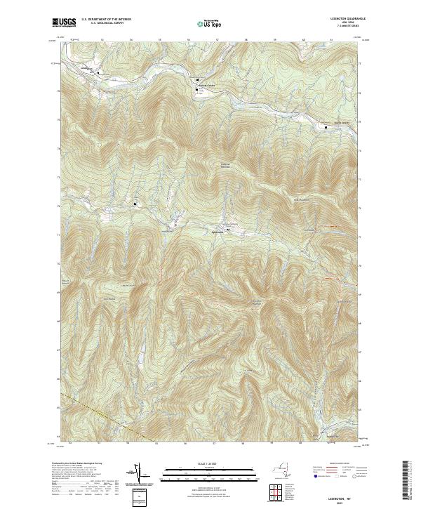 Lexington topographic map thumbnail