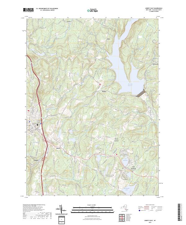 Liberty East topographic map thumbnail