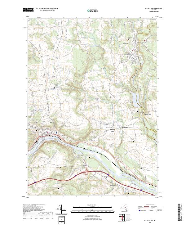 Little Falls topographic map thumbnail