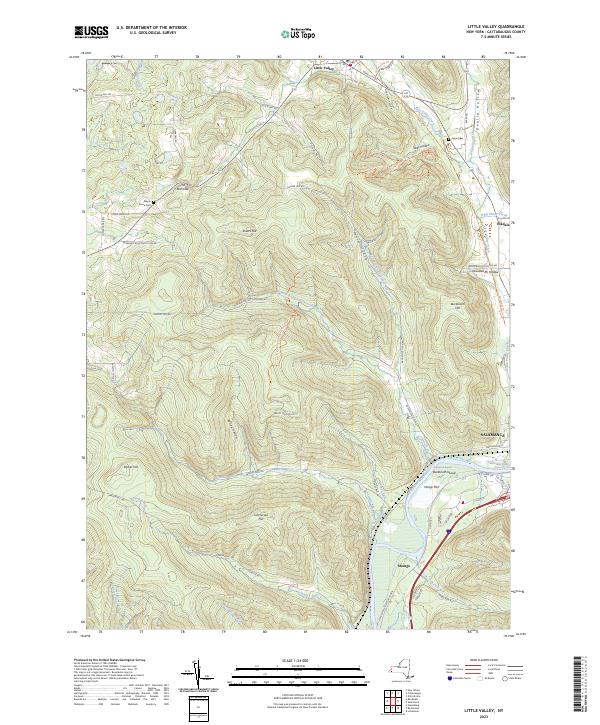 Little Valley topographic map thumbnail