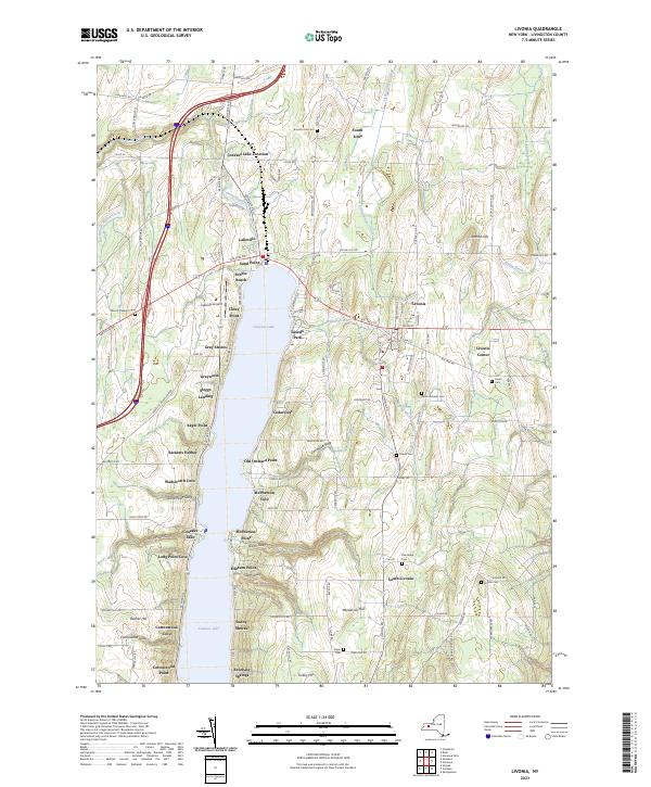 Livonia topographic map thumbnail