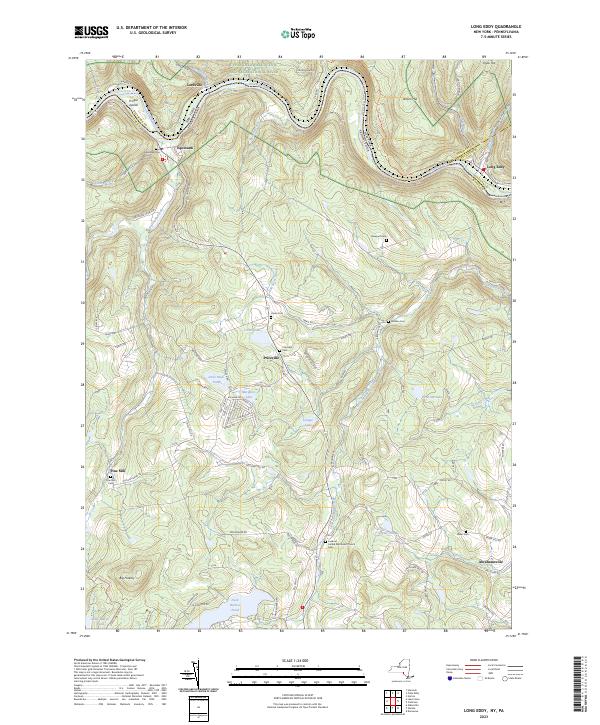 Long Eddy topographic map thumbnail