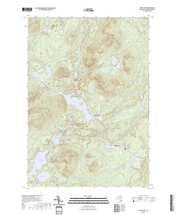 Loon Lake topographic map thumbnail