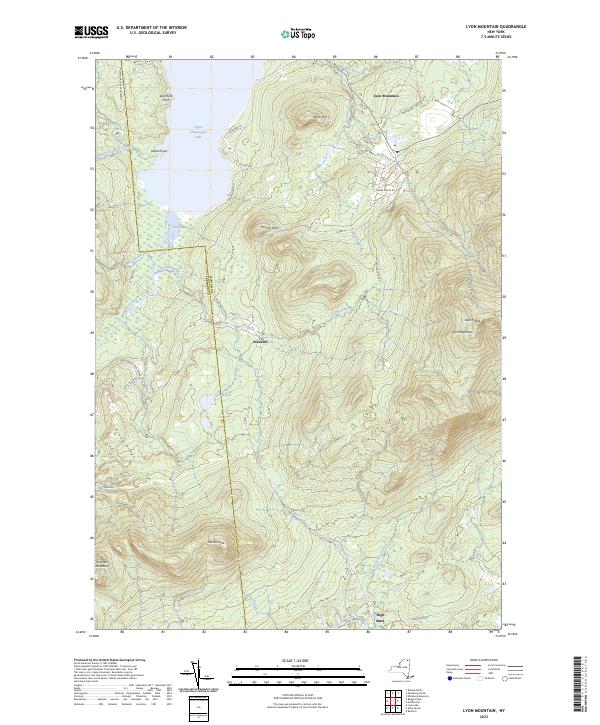 Lyon Mountain topographic map thumbnail