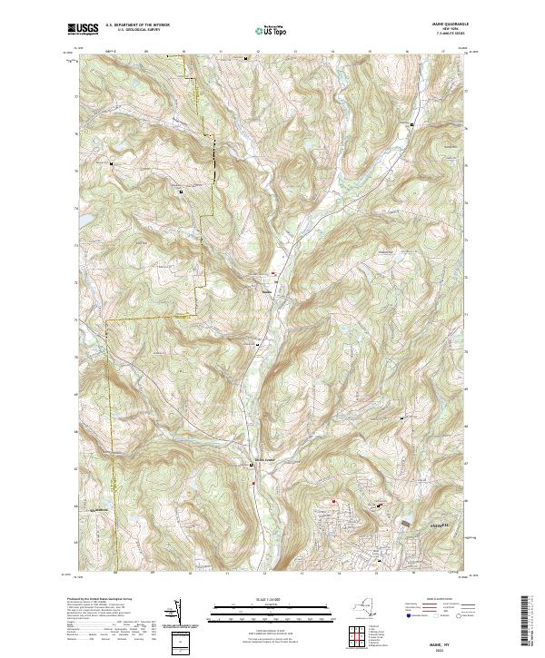 Maine topographic map thumbnail
