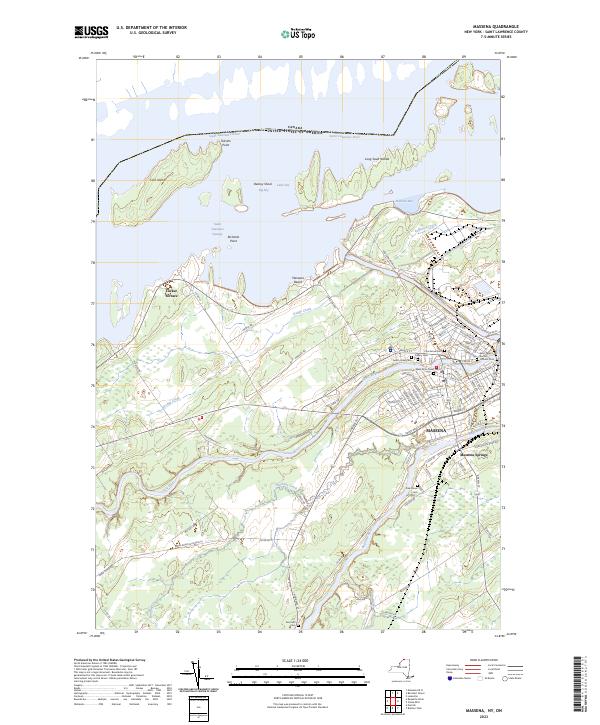 Massena topographic map thumbnail