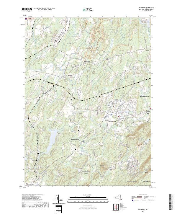 Maybrook topographic map thumbnail