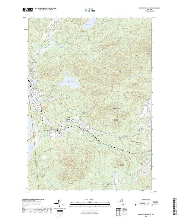 McKenzie Mountain topographic map thumbnail