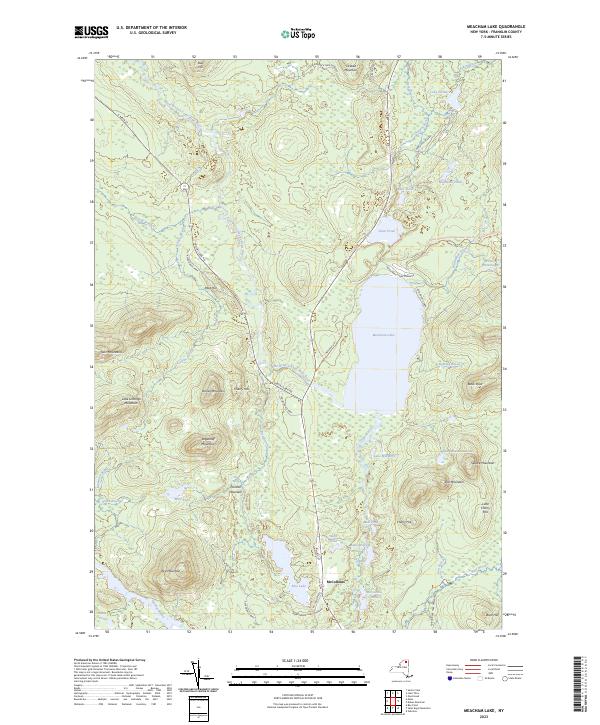 Meacham Lake topographic map thumbnail