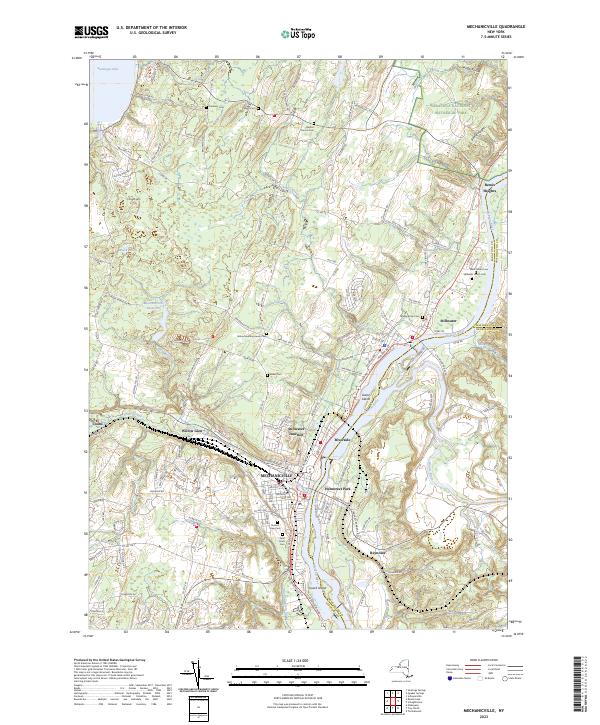 Mechanicville topographic map thumbnail
